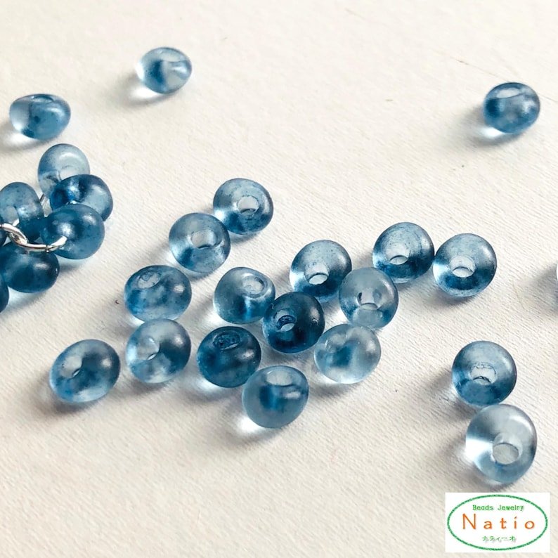 Luxury Hand-Dyed Indigo Drop Beads
